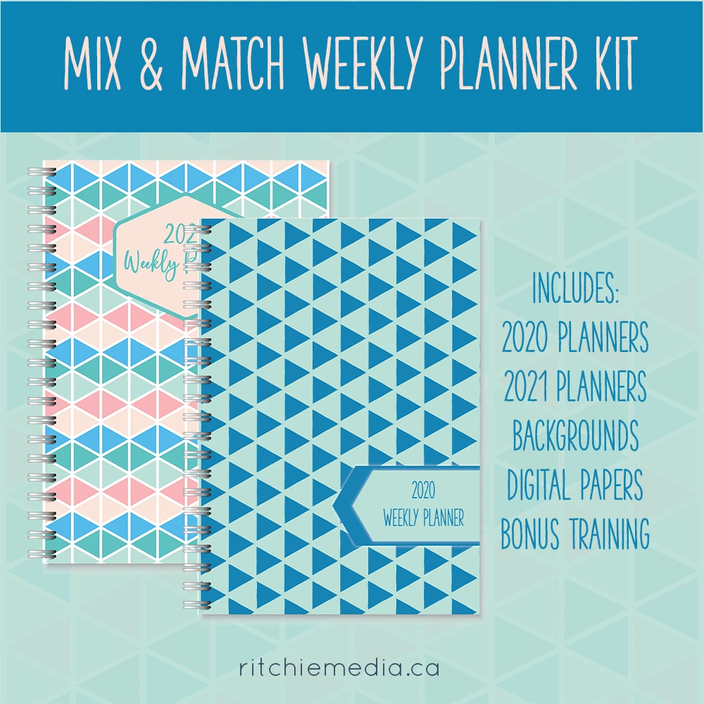 mix and match weekly planner kit