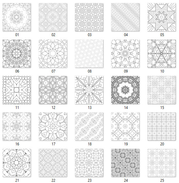 preview patterns 1-25