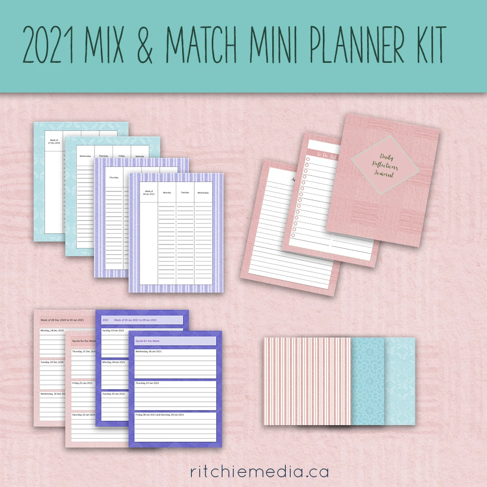 2021 Mini Mix and Match Planner Kit