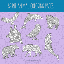 50 Spirit Animal Coloring Pages - ritchie media