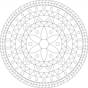 mandala coloring page