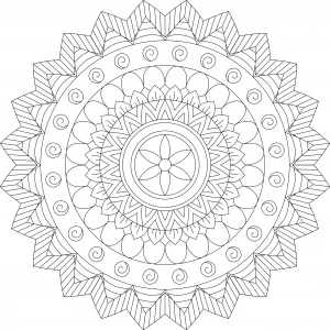 mandala coloring image