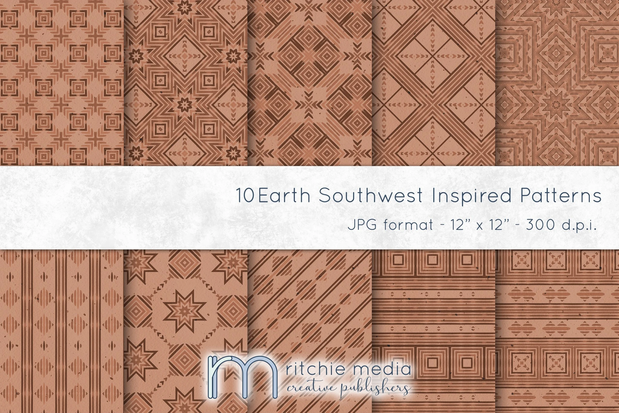 earth tone digital papers