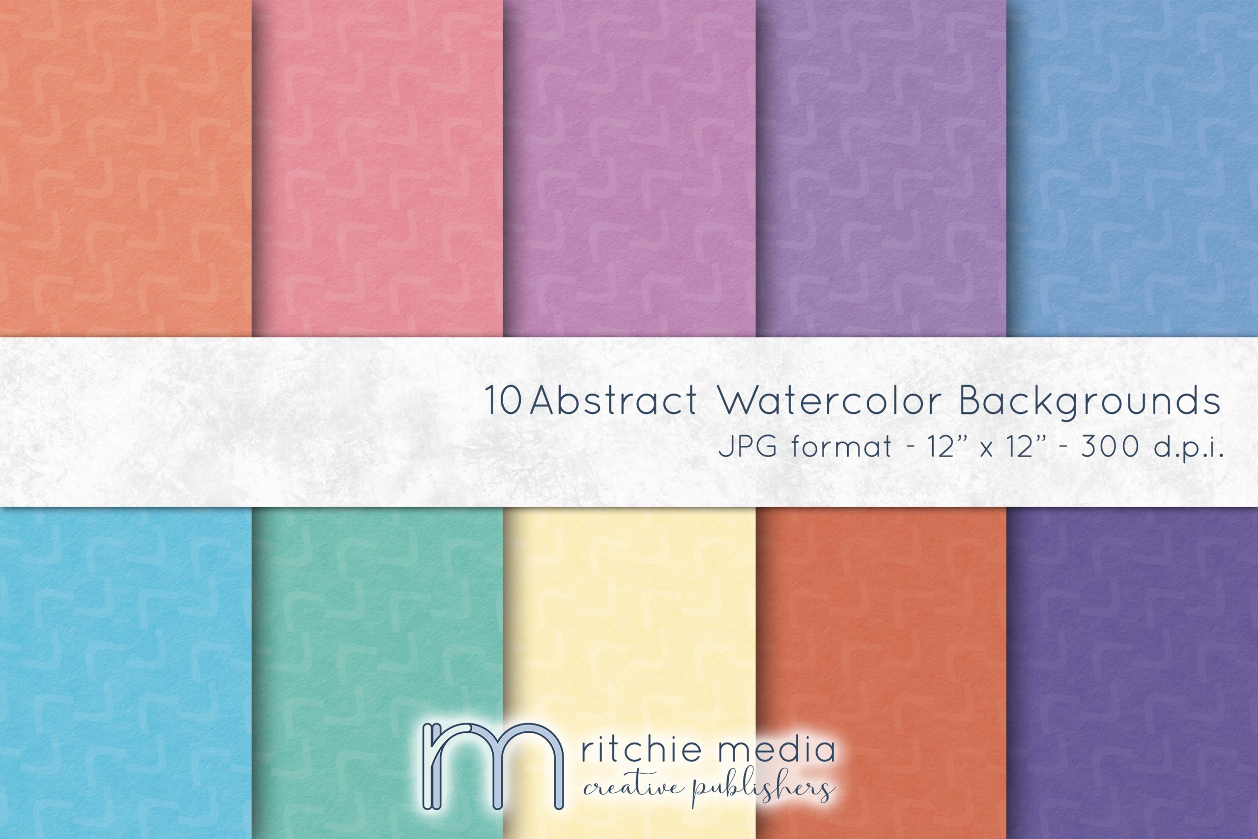 abstract watercolor digital papers