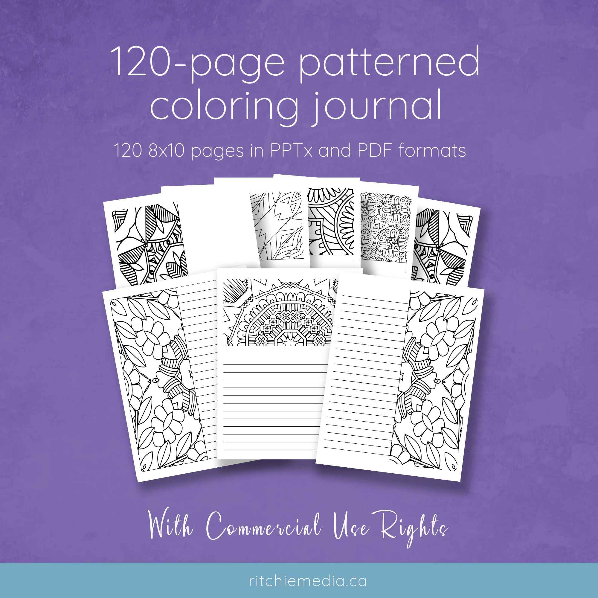 coloring journal 2 mockup