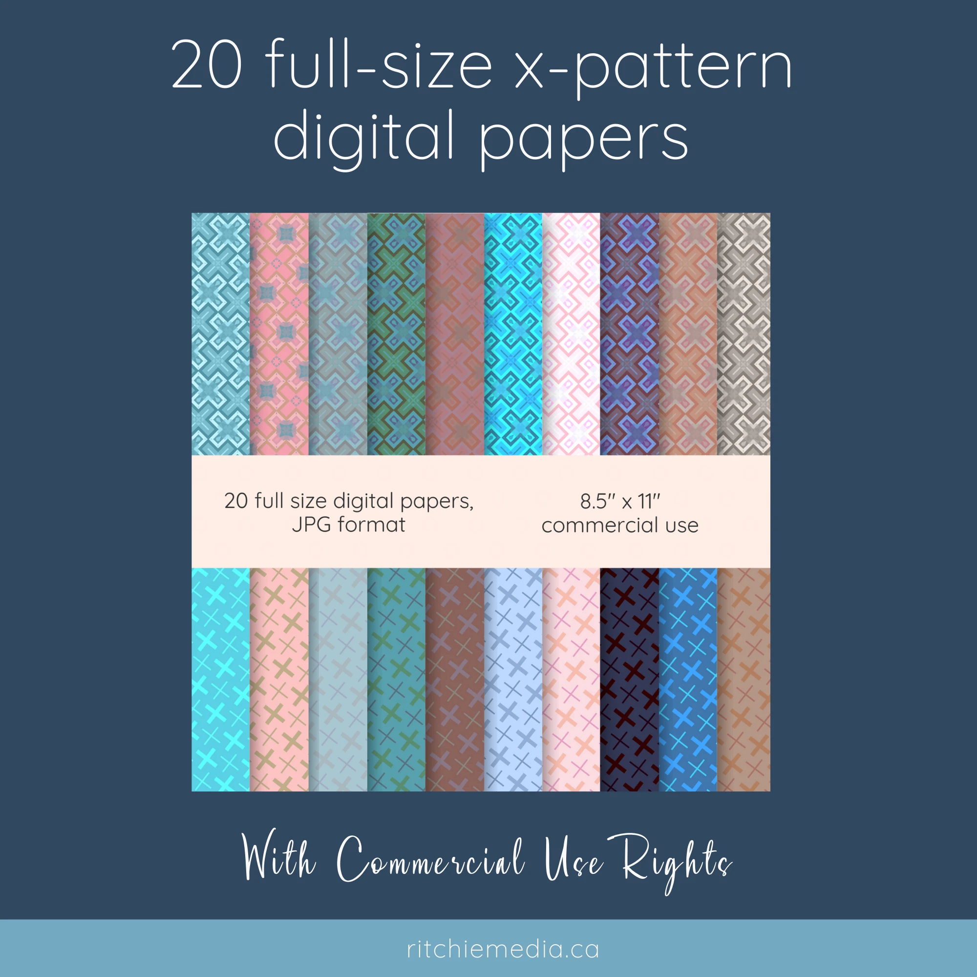 xpattern digital paper mockup finished
