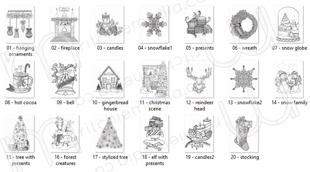 watermarked preview of holiday coloring pages watermarked preview of holiday coloring pages