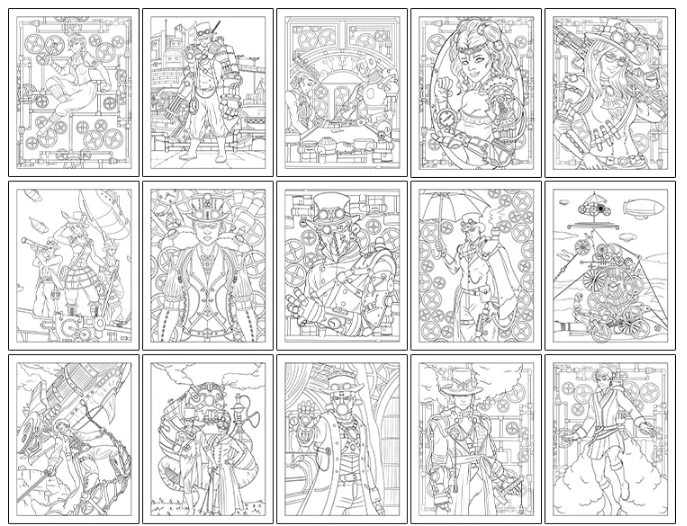 rayven - steampunk pages preview