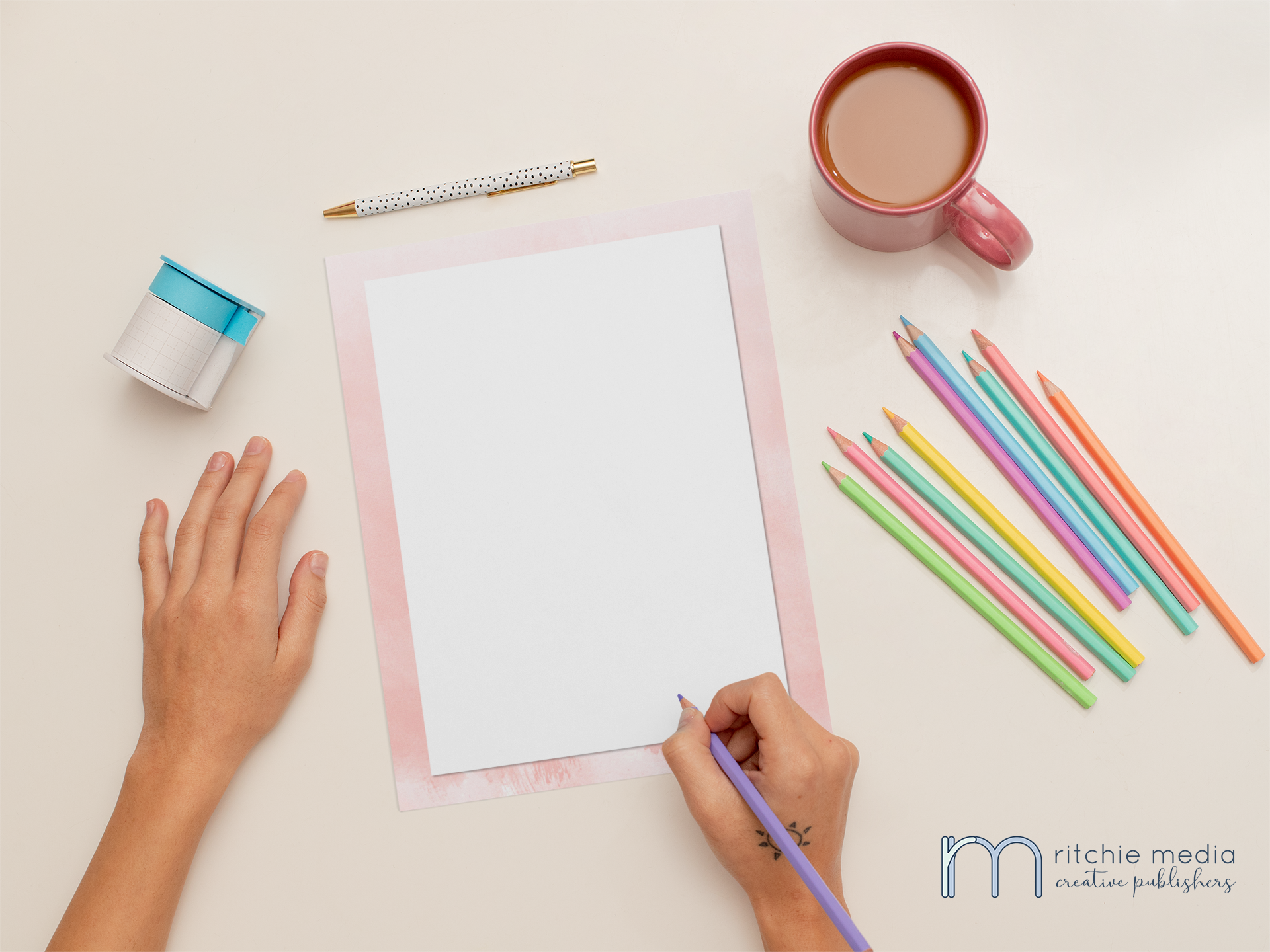 sketch-paper-mockup-featuring-a-woman-coloring-31038