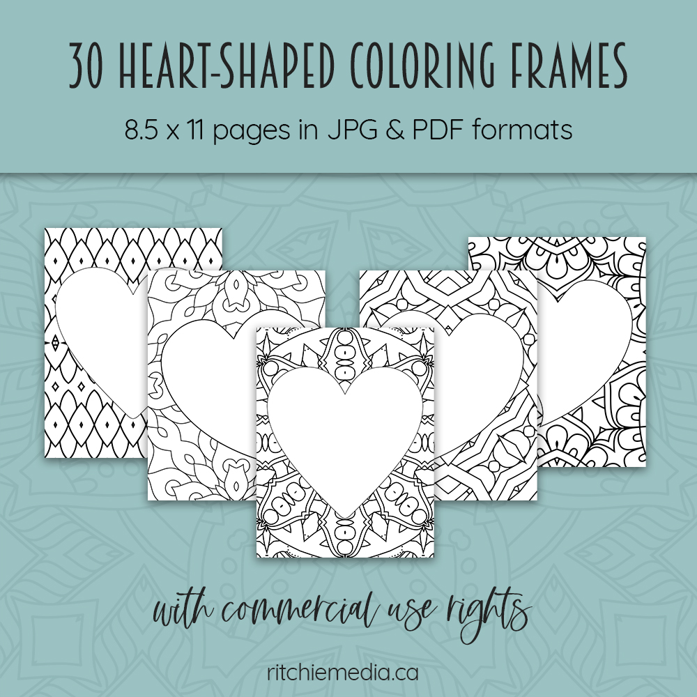 heart shape frames promo image copy