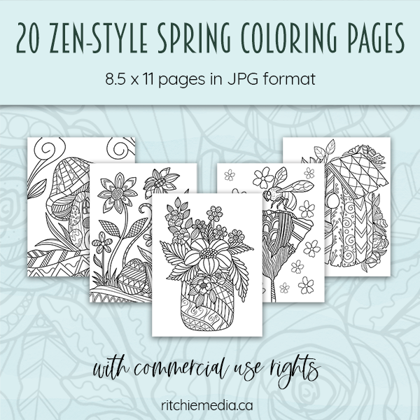 20 zen style spring pages promo 600