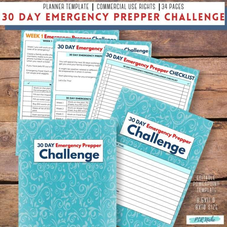 Michelle Prepper Challenge Workbook mockup
