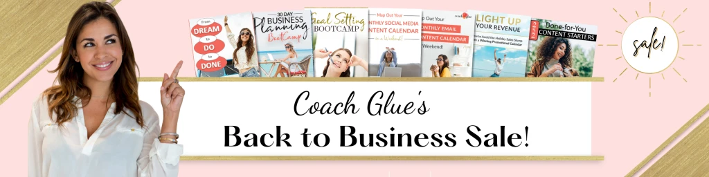 coach glue - back to business banner