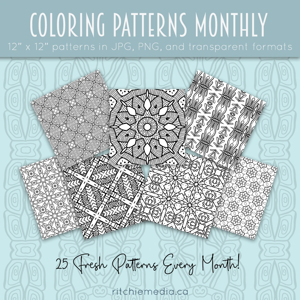 coloring patterns monthly promo month 4