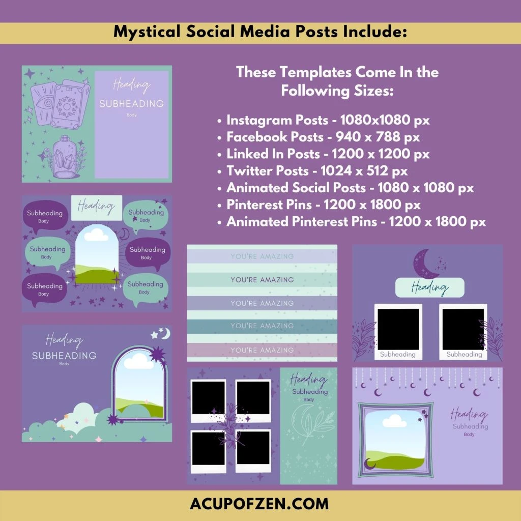 gabby social media templates