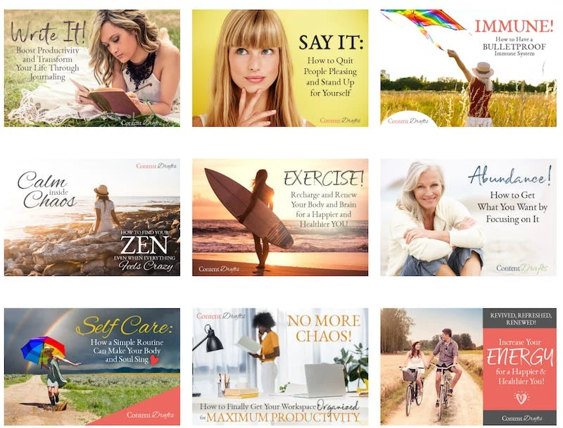 Content Drafts Product Grid