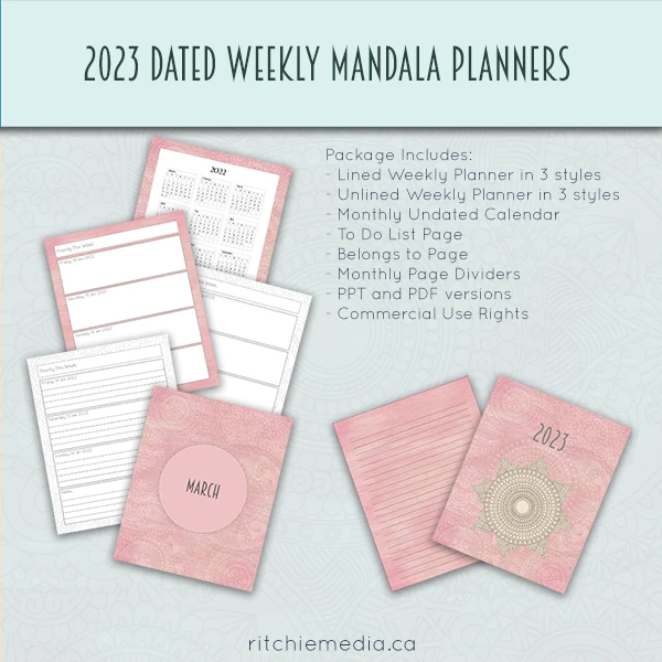 mandala dated planners mockup mandala dated planners mockup