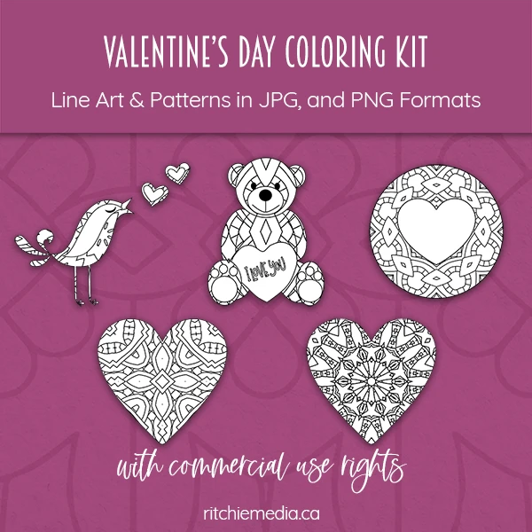 valentines day coloring kit promo valentines day coloring kit promo
