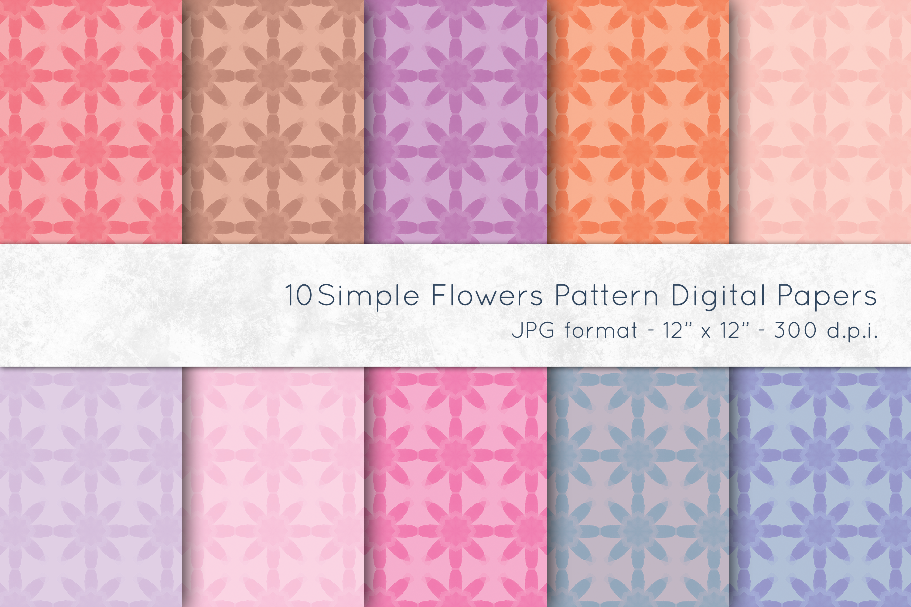 Set 7 Simple Flower Pattern Mockup copy